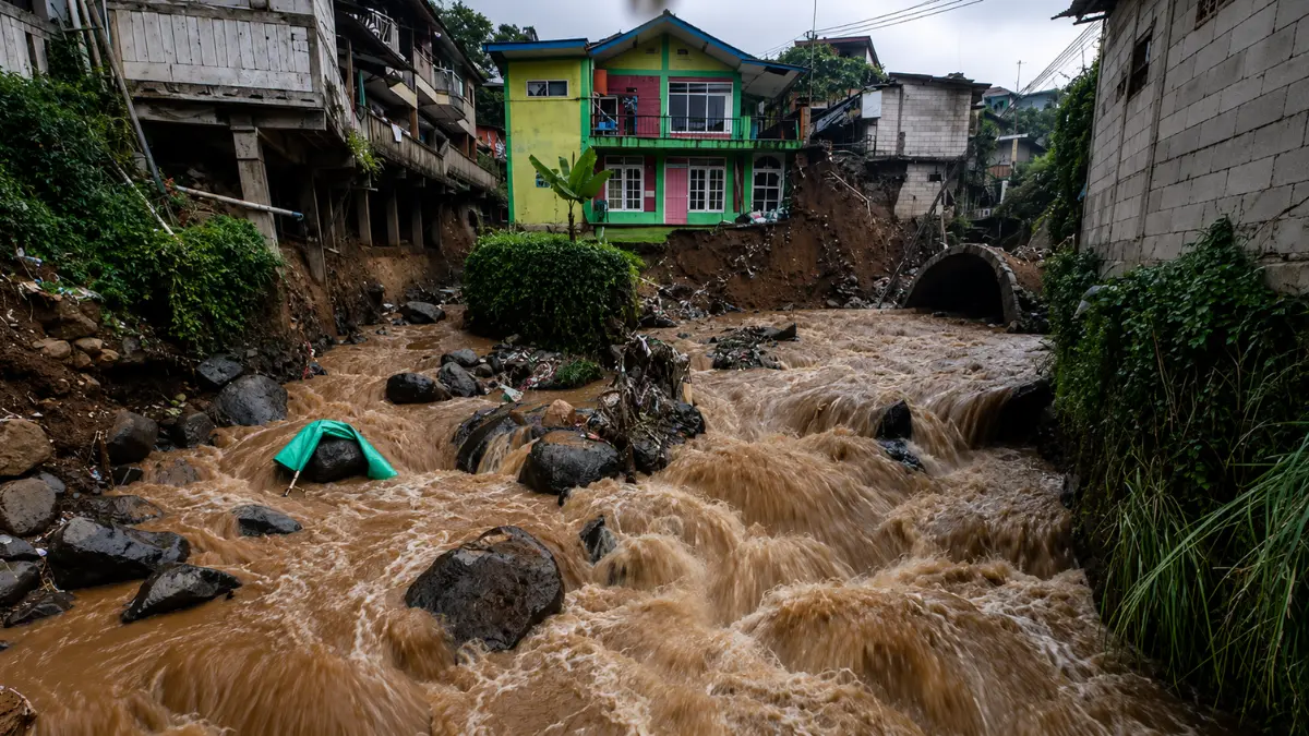 banjir bogor rumah warga terendam