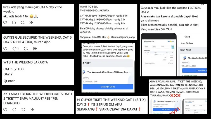 tiket konser resmi The Weeknd Jakarta 2026.