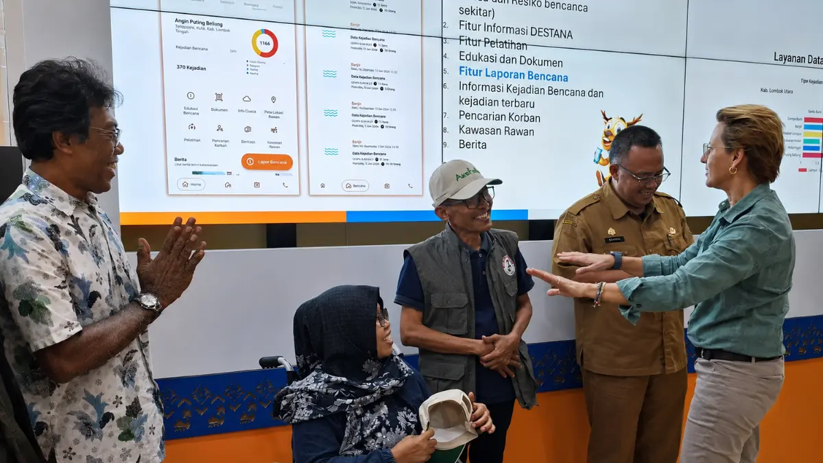 penyandang disabilitas terlibat dalam penanggulangan bencana di NTB