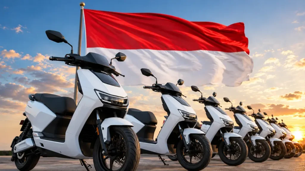 Ilustrasi motor listrik nasional yang akan diluncurkan pemerintah Indonesia.