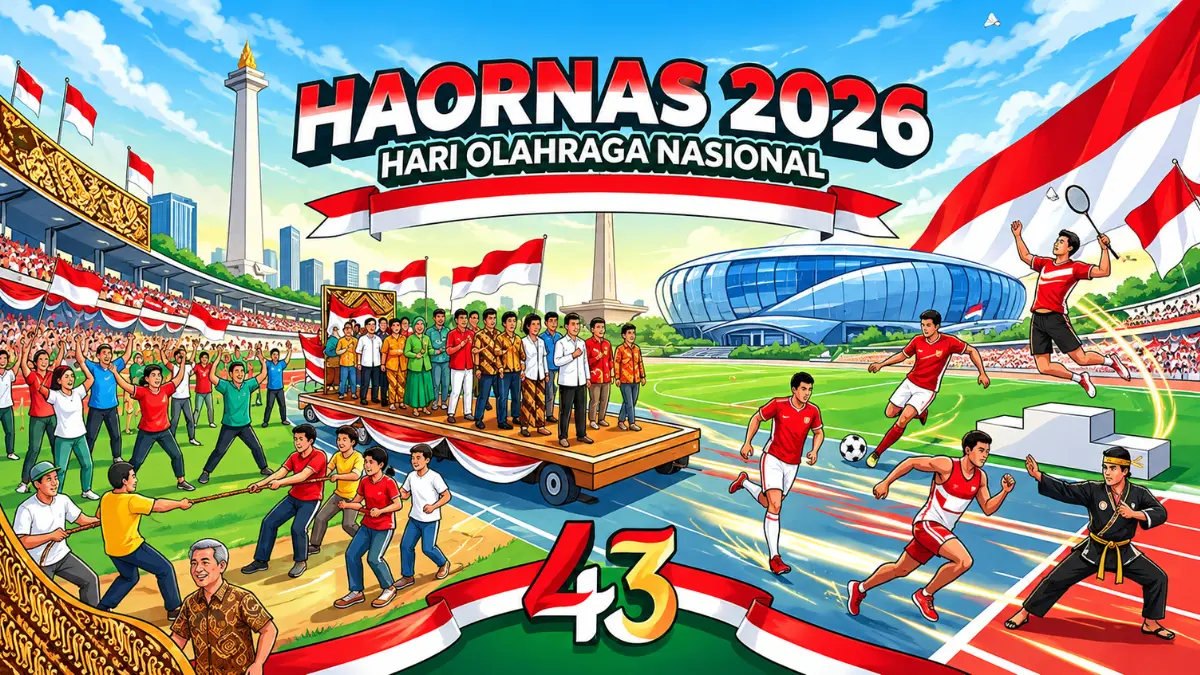 Hari Olahraga Nasional atau Haornas diperingati setiap 9 September sebagai momentum perkembangan olahraga Indonesia.