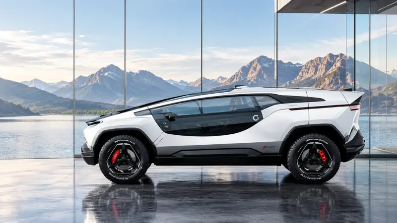 Ceer Exobot SUV dengan desain futuristis dan performa hingga 1.111 HP